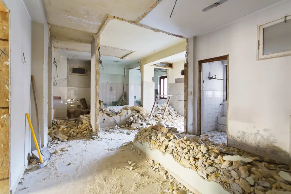 Travaux de démolition
